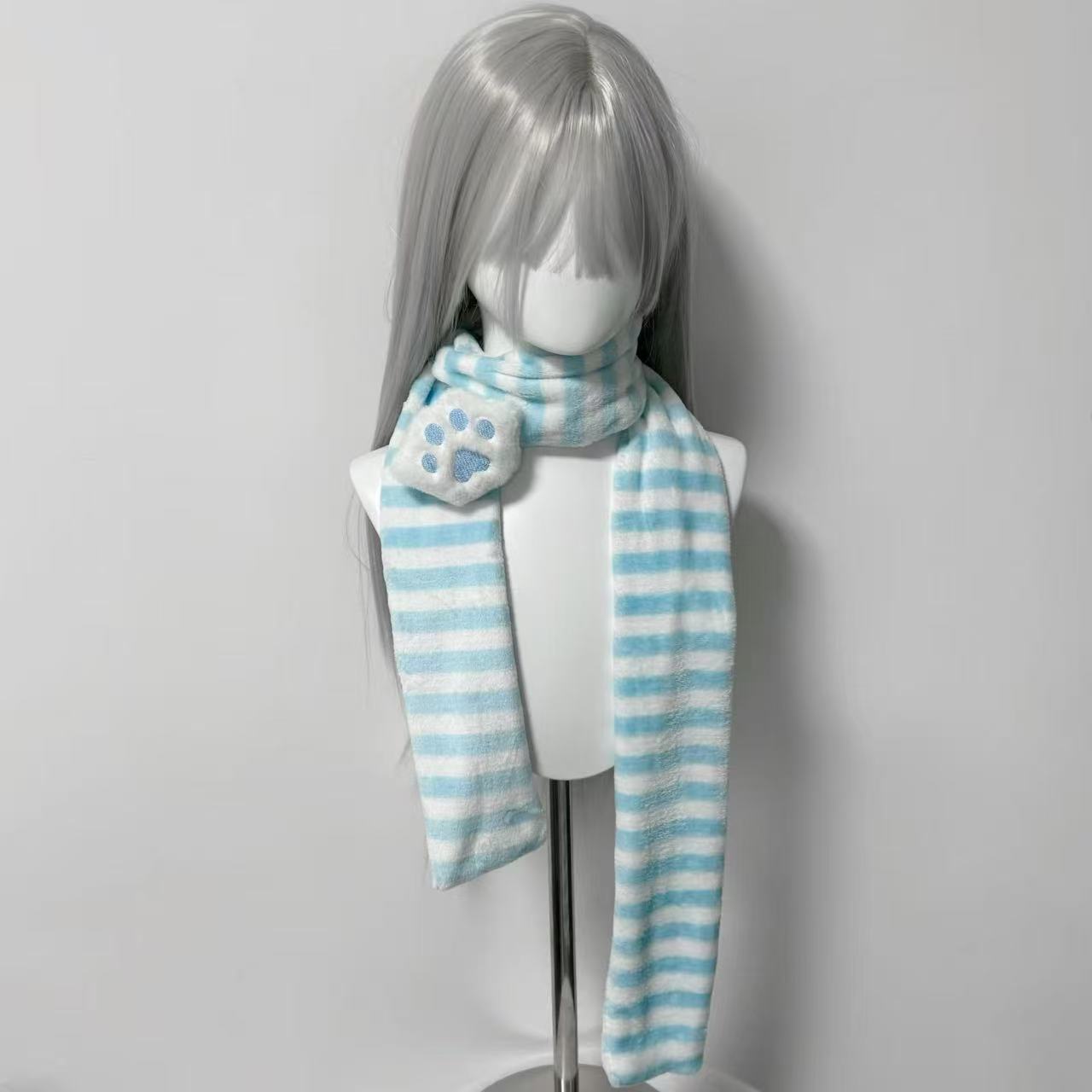 Kawaii Kniied Scarf Cat Paw De - Cat Claw Bark recension och pris