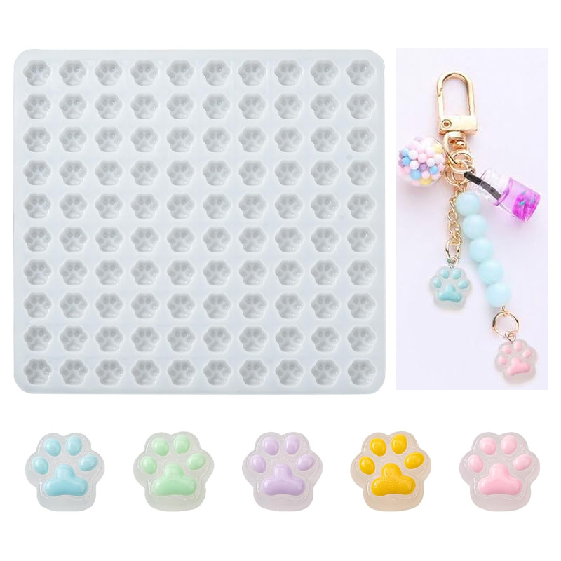 100 Cavity Mini Cat Paw Molds  - Cat Claw Bark recension och pris