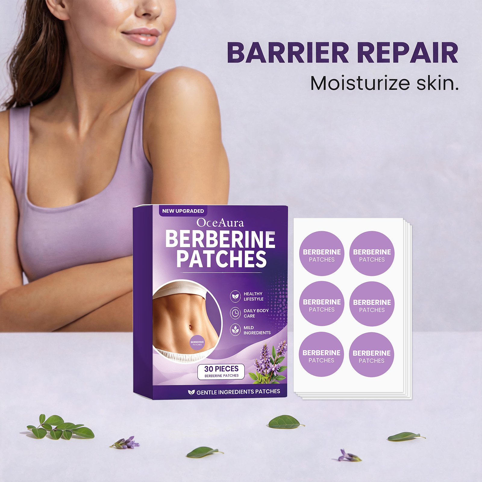 OceAura Berberine Care Patches - Herbal Wellness Formula recension och pris