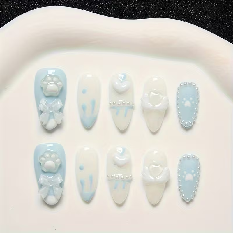 10 pieces of almond-shaped blu - Cat Claw Bark recension och pris
