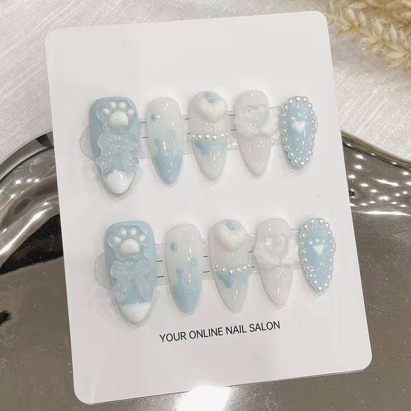 10 pieces of almond-shaped blu - Cat Claw Bark recension och pris