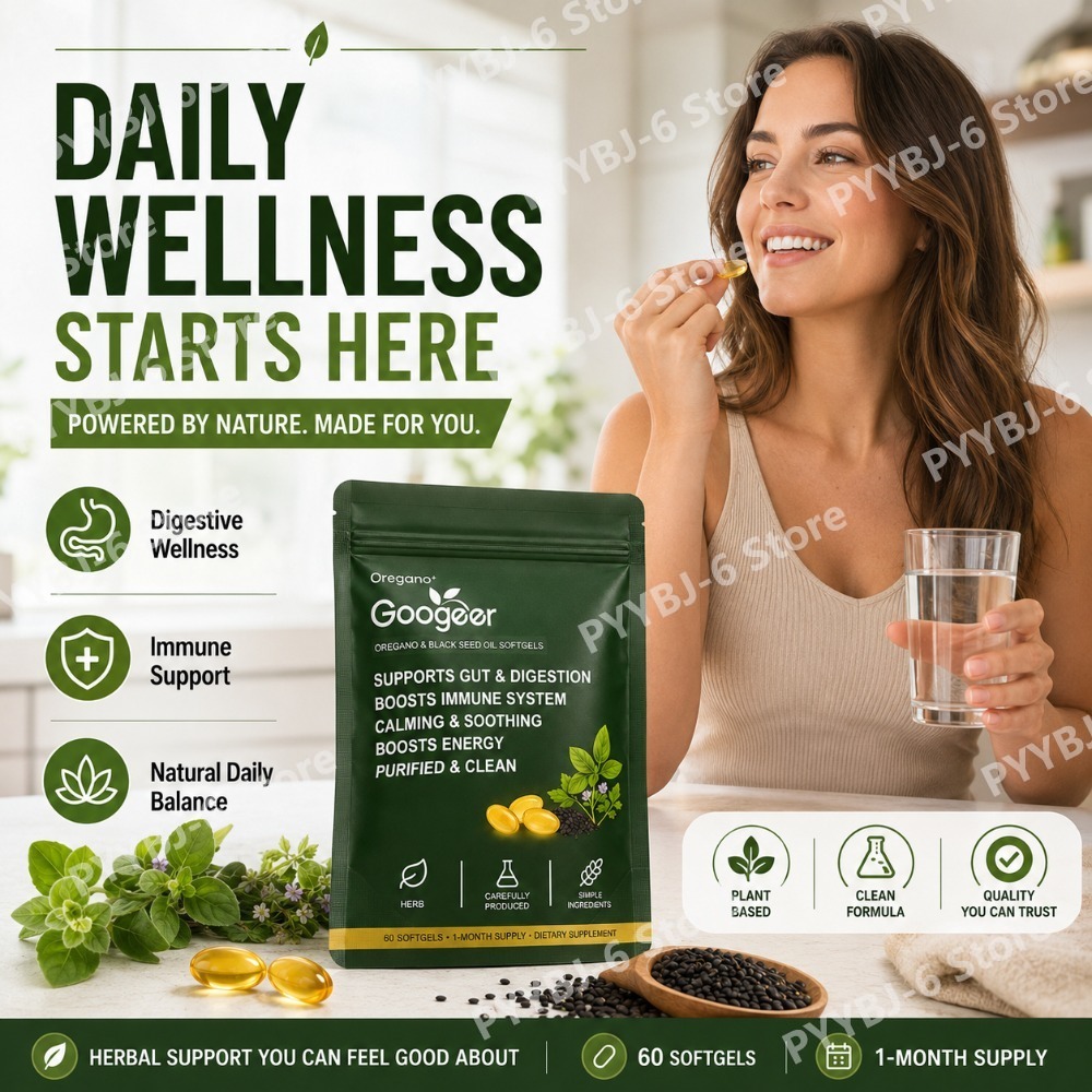 Oregano Black Seed Oil Softgel - Herbal Wellness Formula recension och pris