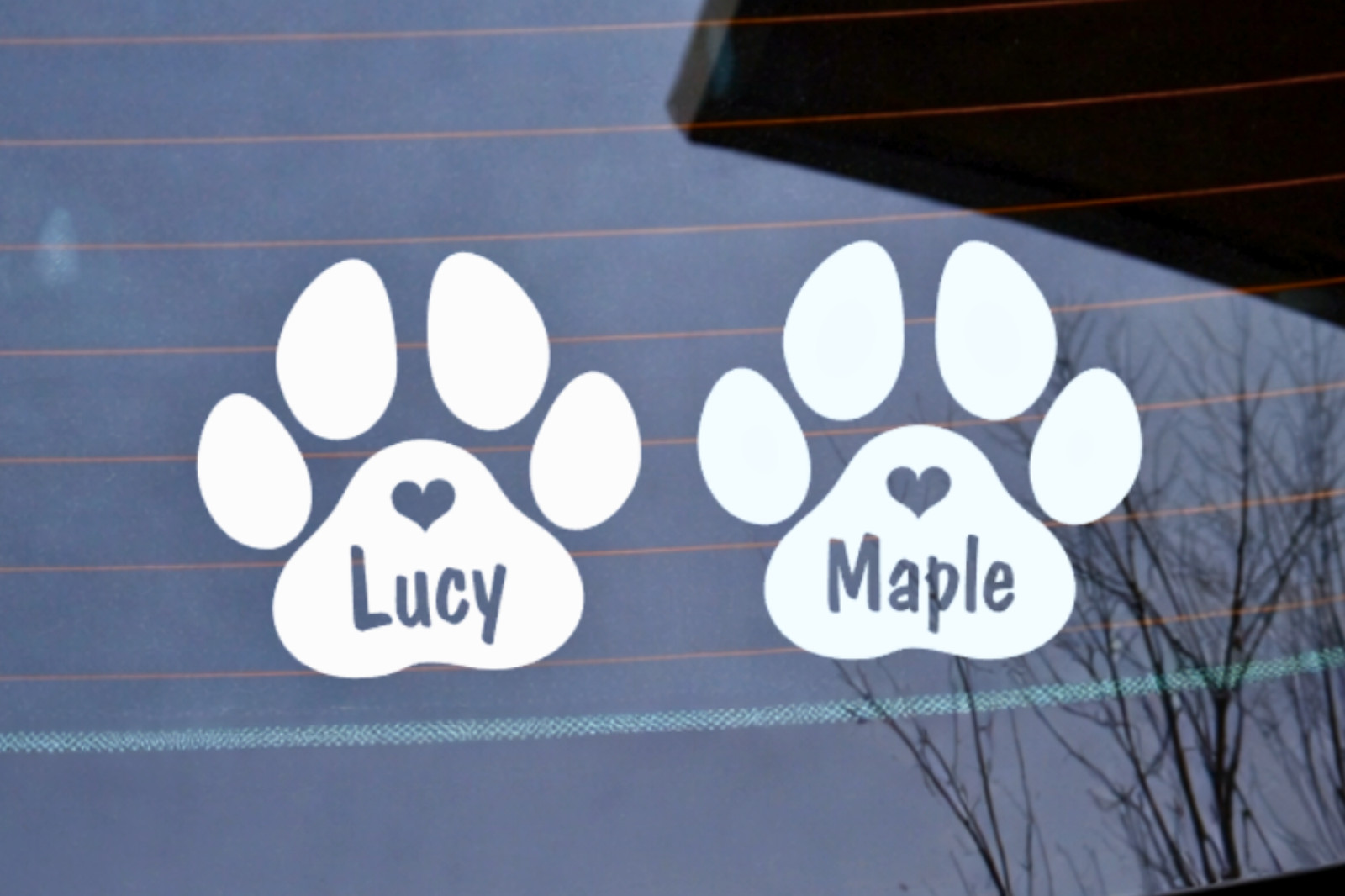 2pcs Personalised Paw Print wi - Cat Claw Bark recension och pris